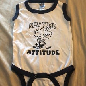 Calvin and Hobbes New York Attitude Onesie